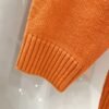 HRMS Knit Jumper with Embroidered Logo Detail - Orange