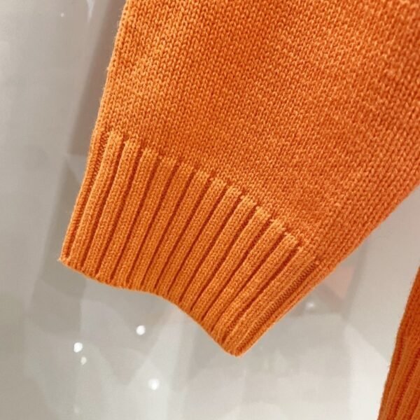 HRMS Knit Jumper with Embroidered Logo Detail - Orange