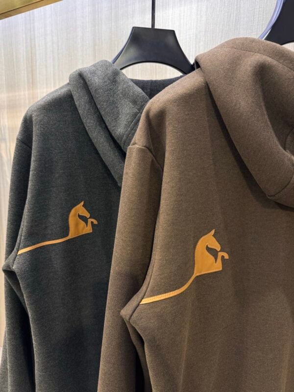 HRMS Zip-Through Hooded Jumper With Logo Detail