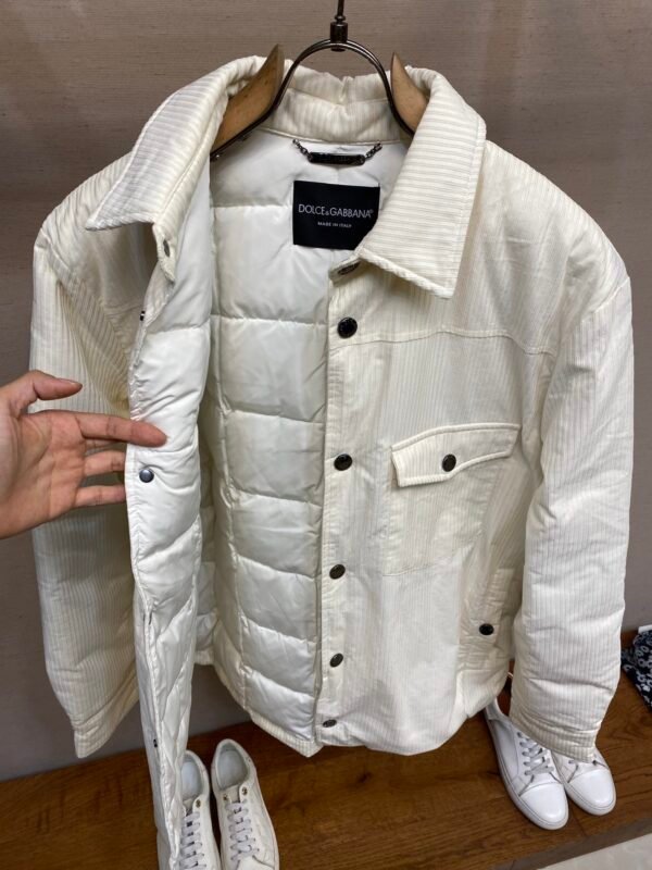 DG Insulated Button-Up Jacket - White