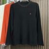 HRMS Crew Neck Jumper with Embroidered Logo- Black