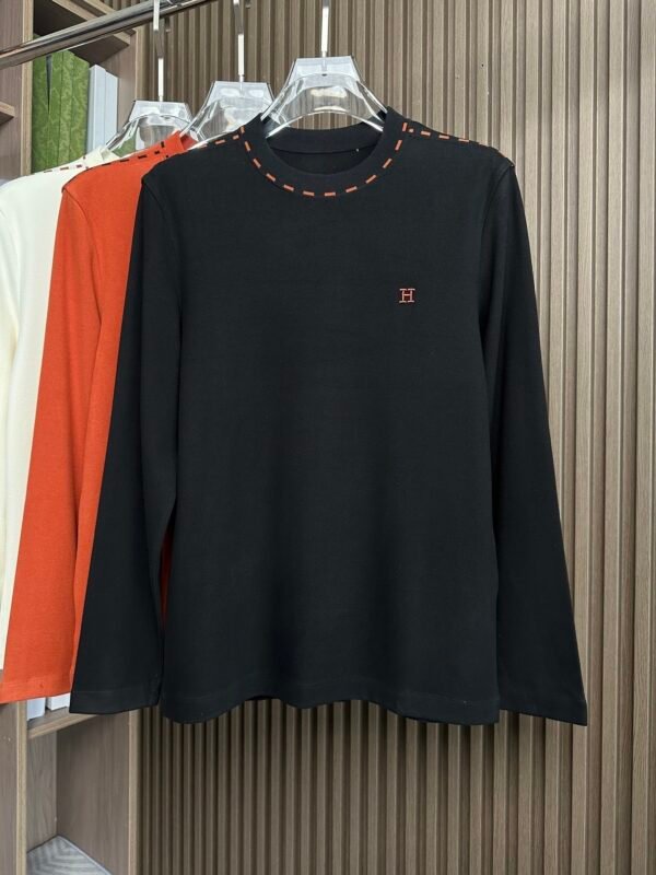HRMS Crew Neck Jumper with Embroidered Logo- Black