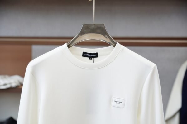 6dea223e DG Crew Neck Jumper - White