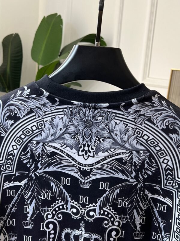 DG All-Over Print Crew Neck Jumper - Black