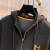 HRMS Zip-Through Hooded Jumper With Logo Detail