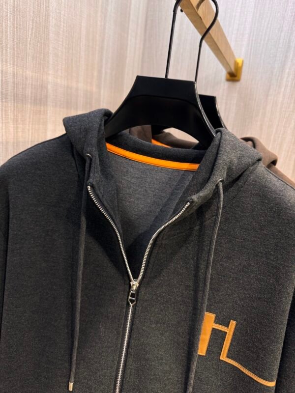 HRMS Zip-Through Hooded Jumper With Logo Detail