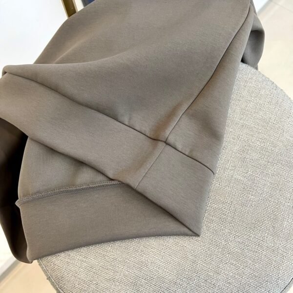 HRMS Crew Neck Jumper with Contrast Patch Detail - Brown