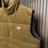 PRDA Quilted Gilet with Logo Patch - Brown