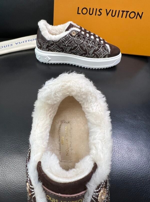 LVE Time-Out Monogram Suede Trainers - Brown