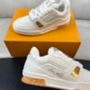 LVE Trainer Sneaker - White Orange Rubber Gum Sole