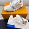 7 LVE Trainer Sneaker – White Blue Rubber Sole