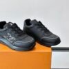LVE Monogram-Style Low Trainers - Black