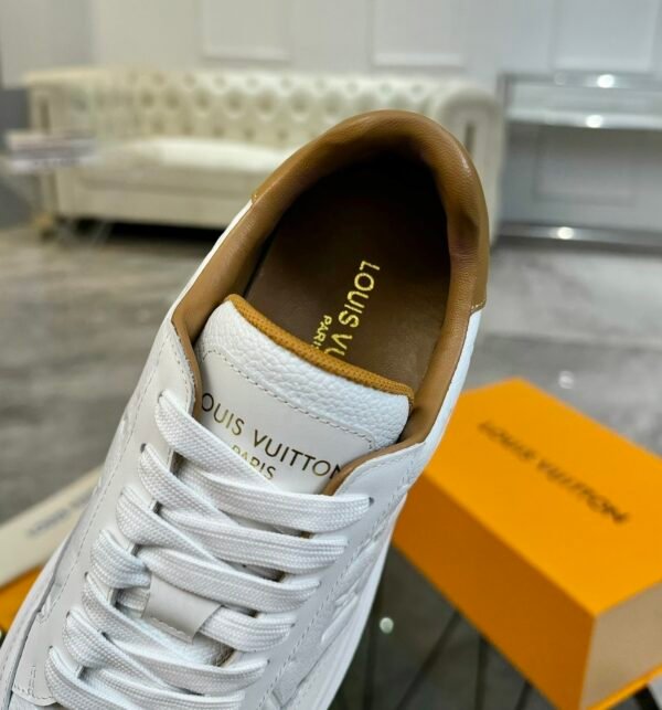 LVE White Brown Monogram Low Trainers