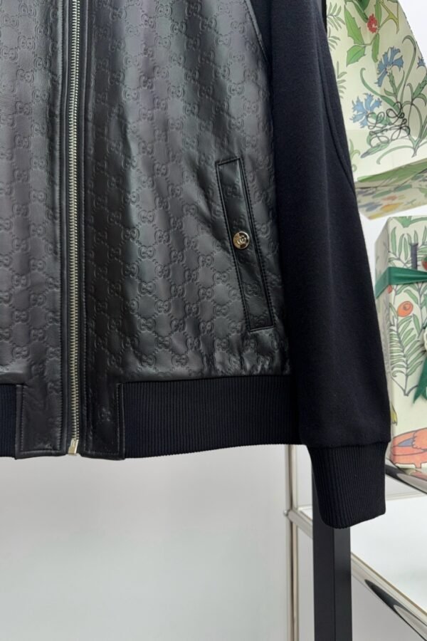 GCCI Monogram Zip Jacket - Black