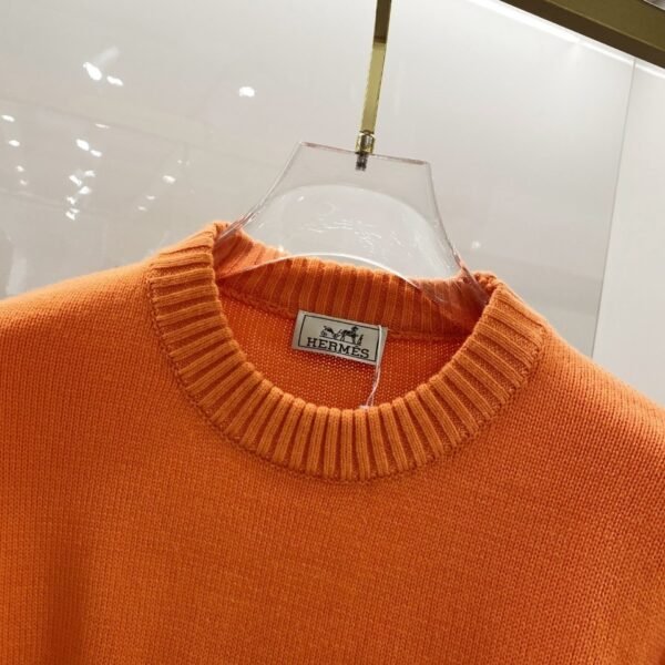 HRMS Knit Jumper with Embroidered Logo Detail - Orange