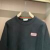 73965649 GCCI Crew Neck Jumper with Embroidered Logo Patch - Black