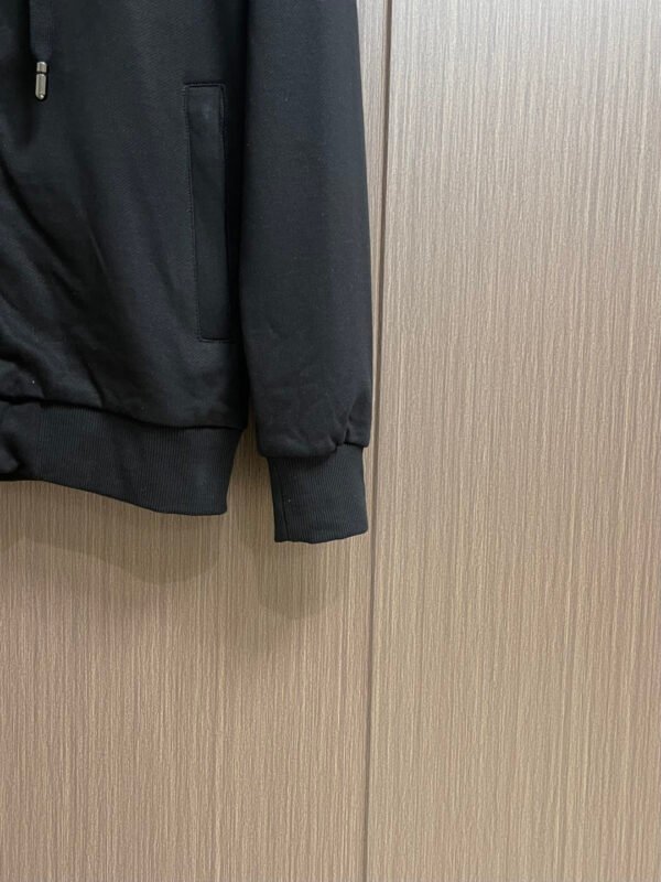 DG Printed Chest Logo Zip Hoodie - Black