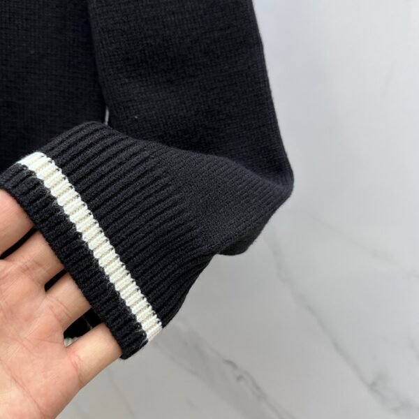 74f878ee PRDA Crew Neck Jumper with Contrast Trim - Black