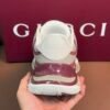 GCCI Chunky Trainers with Layered Panel Design -  Burgundy