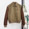 CD  Quilted Sleeve Jacket - Khaki/Brown