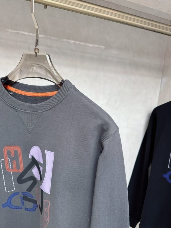 HRMS Graphic Appliqué Jumper – Grey