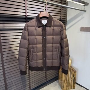 GCCI Quilted Padded Jacket - Brown