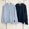 77c57c82 CD Textured Jacquard Crew Neck Jumper