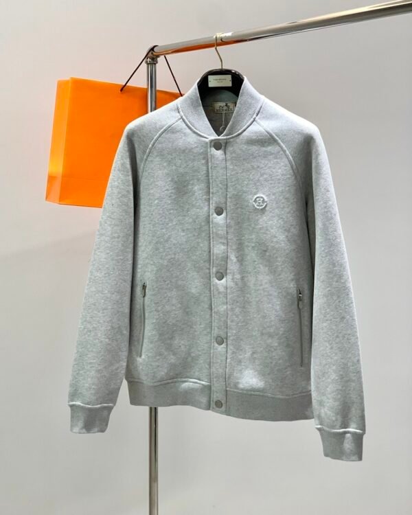 HRMS Button-Front Jacket - Grey