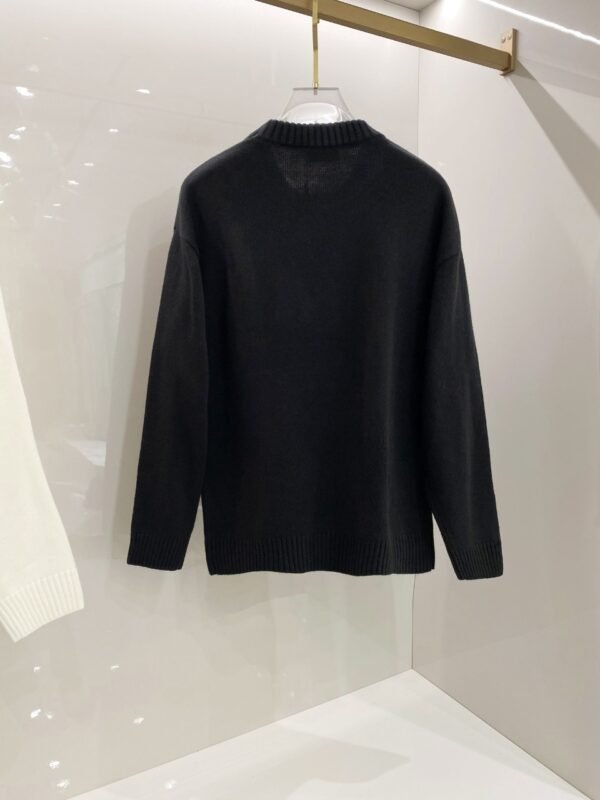 HRMS Knit Jumper with Embroidered Logo Detail - Black