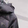 PRDA Hooded Puffer Jacket with Logo Patch - Black