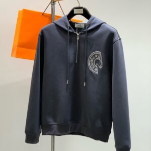 BLMN Monogram-Jacquard Cotton Hoodie