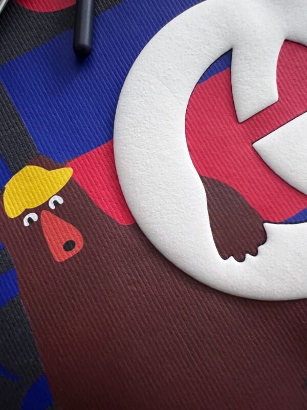 GCCI Graphic Print Hooded Jumper - Charcoal Grey