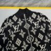 LVE Monogram-Style Zip Jacket – Black
