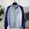 GCCI Zip-UP Knit Jacket with Embroidered Logo