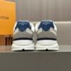 LVE White & Blue Low-Top Trainers