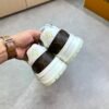 LVE White Brown Casual Low-Top Sneaker Trainer