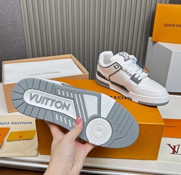 LVE Streetwear Trainer Sneaker – White Grey Edition