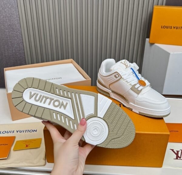 LVE Streetwear Trainer Sneaker – White Beige Edition