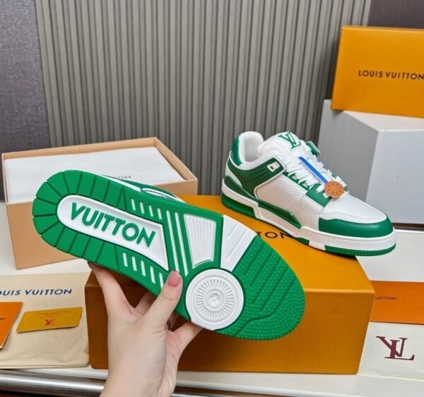 LVE Streetwear Trainer Sneaker – White Green Edition