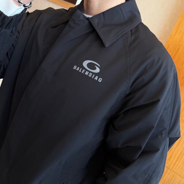BLNCG Black Nylon Coach Jacket