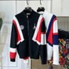 8 BLNCG Paris Sports Icon Zip-Up Knit Jacket - Black/White/Red