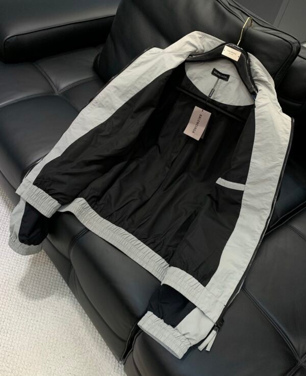 8 BLNCG Zip-Up Windbreaker Jacket - White Black