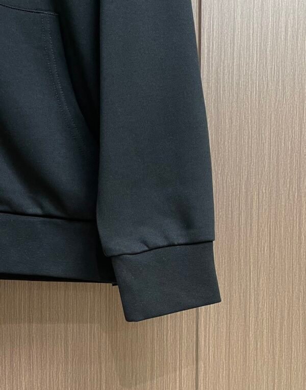 8 BLNCG Logo-Print Zip-Up Hoodie - Black