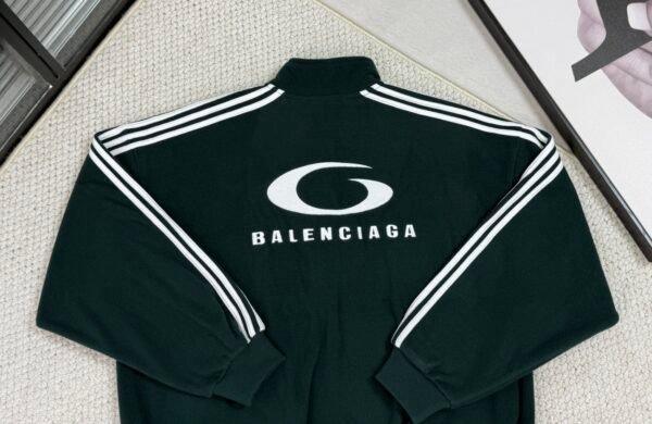 BLNCG Loop Sports Logo Zip-Up Jacket - Dark Green