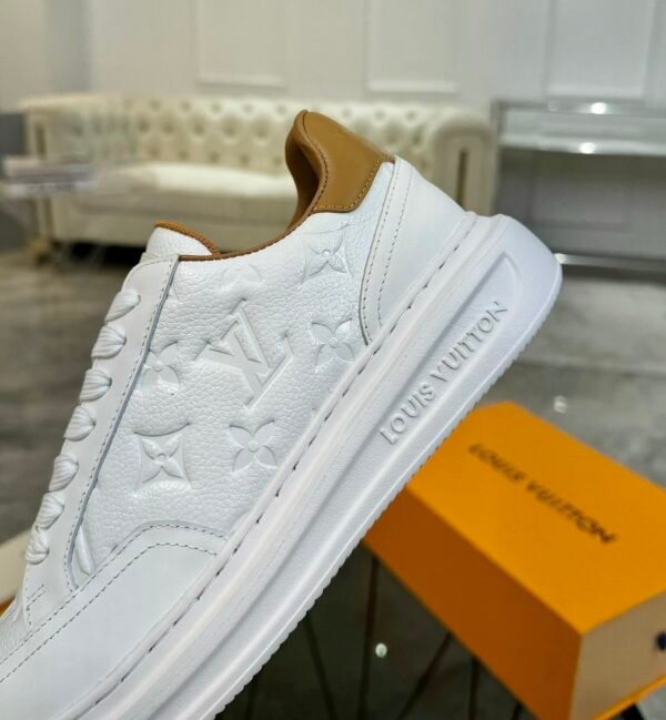 LVE White Brown Monogram Low Trainers