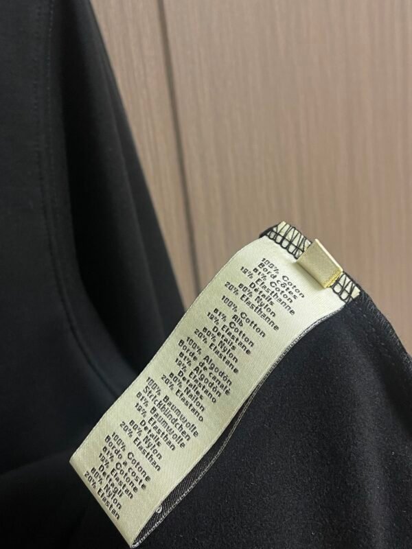 8154312e HRMS Ribbed Crew Neck Jumper with Contrast Trim- Black