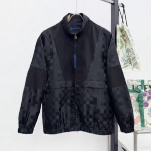 LVE Tonal Checkered Zip Jacket