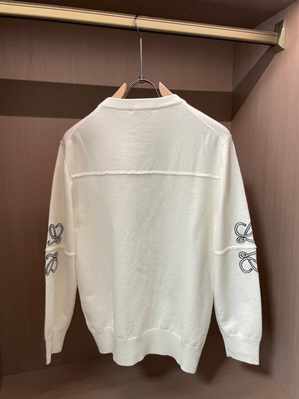 LWE Pocket Logo Crew Neck Jumper - White