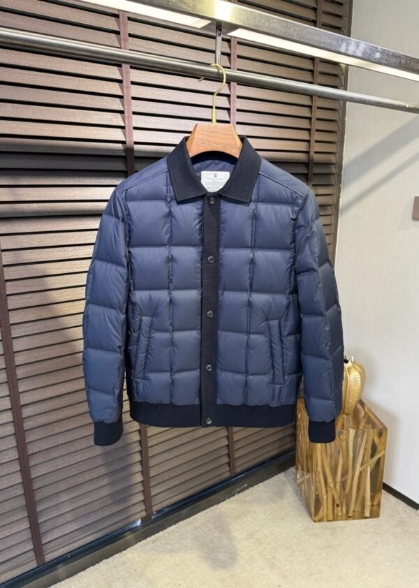 GCCI Quilted Padded Jacket - Navy