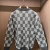 LVE Check Pattern Knit Jumper - Grey